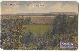 Scenic Ozarks And Fertile Valley In North Arkansas, 1948 Used Postcard [17921] - Autres & Non Classés