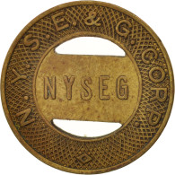 États-Unis, New-york, N.Y.S.E. & G. Corp., Elmira School, Jeton - Firmen