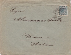 Brief Von Jerusalem, österreichische Post Nach Verona (l014) - Levante-Marken