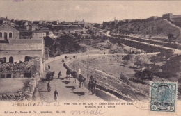 Ansichtskarte Von Jerusalem, österreichische Post Nach Rom (l018) - Levante-Marken