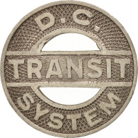 États-Unis, District Of Columbia Transit System, Jeton - Profesionales/De Sociedad