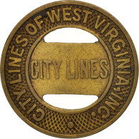 États-Unis, City Lines Of West Virginia Incorporated, Jeton - Firma's