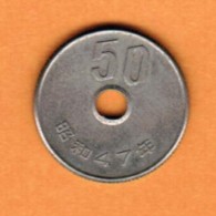 JAPAN   50 YEN 1972 (SHOWA 47) (Y # 81) - Japon