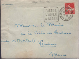 Lettre Daguin =o Alger-Palais-d'été 4 -3 31 " Passz L´Hiver A Alger " - Algerije (1962-...)