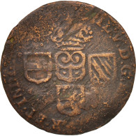 Monnaie, Pays-Bas Espagnols, NAMUR, Philip V Of Spain, Liard, 1710, Namur, TB - Otros & Sin Clasificación