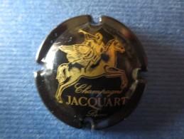 JACQUART  Noir Et Or "R" Sous Q - Jacquart