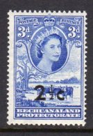 Bechuanaland QEII 1961 2½c On 3d Surcharge Definitive, Hinged Mint (BA2) - 1885-1964 Protectoraat Van Bechuanaland