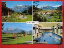 Bad Ragaz (SG)  - Mehrbildkarte / Golfhaus / Golfplatz / Thermalschwimmbad - Bad Ragaz