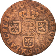 Monnaie, Pays-Bas Espagnols, NAMUR, Maximilian Emmanuel Of Bavaria, Liard, 1712 - Autres & Non Classés