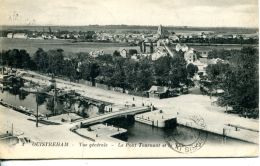 N°543 E -cpa Ouistreham Riva Bella -vue Générale -le Pont Tournant Et La Ville- - Ouistreham