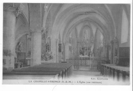 La Chapelle-Véronge (77) - L'Eglise (vue Intérieure). Bon état, Non Circulé. - La Chapelle La Reine