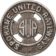 États-Unis, Spokane United Railways, Jeton - Profesionales/De Sociedad