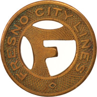 États-Unis, Fresno City Lines, Jeton - Profesionales/De Sociedad