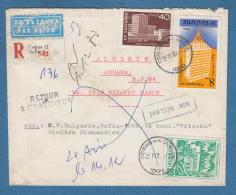 212635 / 1980 - REGISTERED SOFIA - Annaba ( Algerie  Algeria Algerien ) RETOUR NON RECLAME - SOFIA , Bulgaria Bulgarie - Covers & Documents