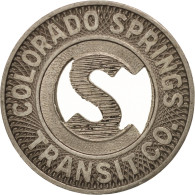 États-Unis, Colorado Springs Transit Company, Jeton - Profesionales/De Sociedad
