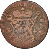 Monnaie, LIEGE, John Theodore, 2 Liards, 1752, Liege, TB+, Cuivre, KM:158 - Andere & Zonder Classificatie