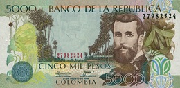 Colombia (BDLR) 5000 Pesos 2009 UNC Cat No. P-452k / CO452k - Colombie