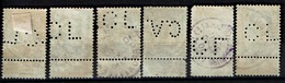 78  Obl  X 6  Perforés - 1863-09