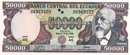 Ecuador 50000 Sucres 1999, One Security Thread UNC (P-130c) - Ecuador