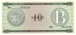 Cuba 10 Pesos ND (1985), Series B UNC, P-FX8, CU BFX808a - Kuba