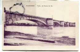 - BEAUCAIRE - Tarascon - ( Gard ), Viaduc Du Chemin De Fer, Cliché Peu Courant, écrite, TBE, Pour Lyon, Scans. - Beaucaire