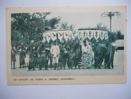 CPA "Un Groupe De Chefs à Abomey (Dahomey)" - Benin