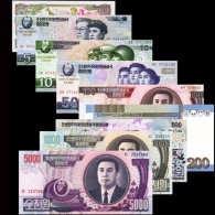 North Korea  Banknotes  Aniversary Of  Kim Ll-sung - Korea (Nord-)