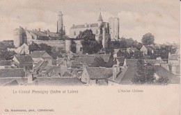 37 Indre Et Loire  LE GRAND PRESSIGNY "  L'ancien Chateau Et Le Bas De La Ville "  Précurseur - Le Grand-Pressigny