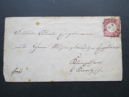 DR Brustschild 1873 Nr. 19 EF Von Meissen Nach Kieritzsch. Nachverwendeter Stempel!! K2 Sachsen. - Covers & Documents