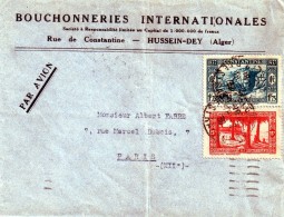 Lettre D Algerie Pour La France  ( 1939 ) - Luftpost