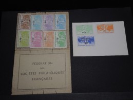 FRANCE - Documents Avec Vignettes De La Fédération Philatéliques De 1961 à 1995 - A Voir - L 565 - Briefe U. Dokumente