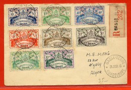 GUADELOUPE LETTRE RECOMMANDEE DE 1946 DE BASSE TERRE POUR ALGER - Briefe U. Dokumente