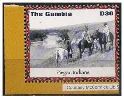 Gambia/Gambie: Indiani Piegan, Indiens Piegan, Indians Piegan - American Indians