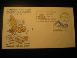 Madrid 1986 V World Championships Water Polo Water-polo Waterpolo Synchronized Swimming Dive Fdc Cover Spain - Wasserball