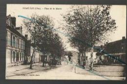 Cpa 01715 Noailles Place De La Mairie - Noailles