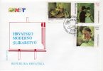 CROATIA 1994 Modern Art FDC. Michel 295-97 - Kroatien