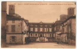 82 - SAINT-NICOLAS-DE-LA-GRAVE - Château De Richard Coeur De Lion - 1938 - Saint Nicolas De La Grave