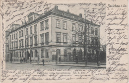 Litho AK Zwickau Sachsen Hotel Wagner Am Bahnhof Bahnhofstrasse Bei Spiegelstrasse Robert Blum Strasse Kopernikusstrasse - Zwickau