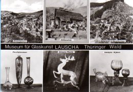 Lauscha - S/w Mehrbildkarte 4  Museum Für Glaskunst - Lauscha