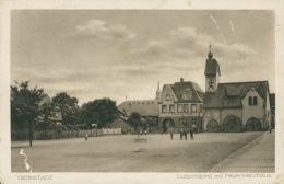 DE GRUNSTADT / Luifpoldplaz Mit Feuerwehrhaus / - Gruenstadt