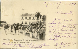 CPA (  Amerique Du Sud  Surinam) Aankomst Van Gouverneur C Lély Te Paramibo 4 October 1902 (b Bur) - Suriname