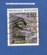 * 1993 N° 2839  JOYEUX ANNIVERSAIRE   OBLITÉRÉ - Gebraucht