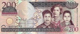 DOMINICAN REPUBLIC 200 PESOS ORO 2007 P-178a UNC LILAC COLOR [ DO178a ] - Dominicaine