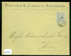 BRIEFOMSLAG Van AMSTERDAM Uit 1883 AMSTERD:-EMM:  Naar WIEN * NVPH 22 (10.467) - Lettres & Documents