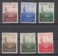 Nederland 1951 Nvph D27 - D 32 Cour Internationale De Justice,  Gestempeld - Service