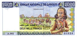 Djibouti (BND) 2000 Francs ND (1997) UNC Cat No. P-40a / DJ105a - Dschibuti