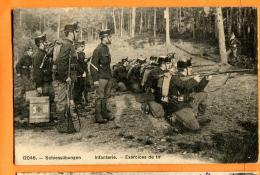 FAS-13  Schissübungen Infanterie Exercices De Tir. Militaires Militär.  Cachet Ecole Militaire De Colombier En 1908 - Colombier