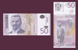 Serbia P-56a, 50 Dinars, Composer Stevan Stojanović Mokranjac, Violin 2014 UNC - Servië