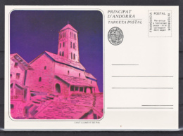 Andorre Viguerie épiscopale église De Sant Climent De PAL Entier CP Verso Vierge Neuf ** MNH Sin Charmela - Viguerie Episcopale