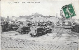 89 - LAROCHE Migennes - Dépôt - LE PARC DES MACHINES, Locomotives, Trains ...  Circulé En 1911 - B.E. - Otros Municipios